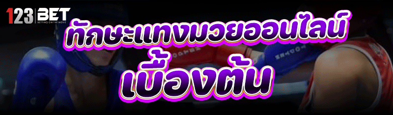 ทักษะ แทงมวยออนไลน์ เบื้องต้น