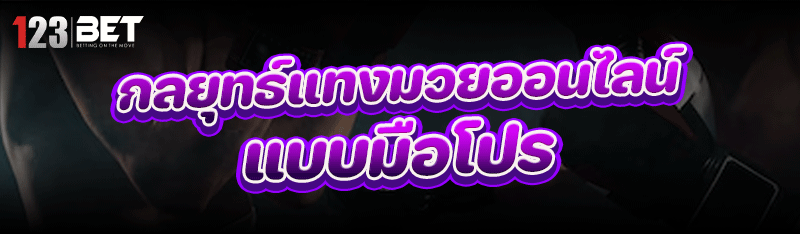 กลยุทธ์ แทงมวยออนไลน์ แบบมือโปร