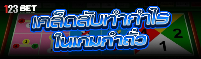 เคล็ดลับทำกำไรใน เกมกำถั่ว